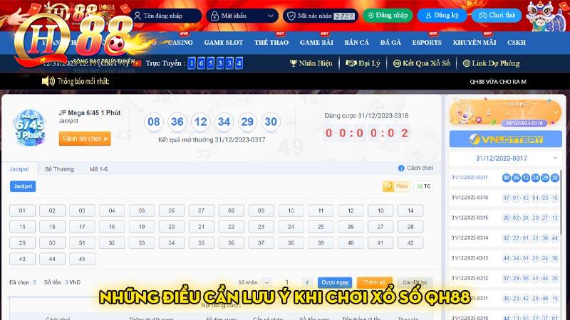 Những điều cần lưu ý khi chơi xổ số Qh88