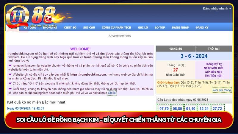 Soi cầu lô đề rồng bạch kim - Bí quyết chiến thắng từ các chuyên gia