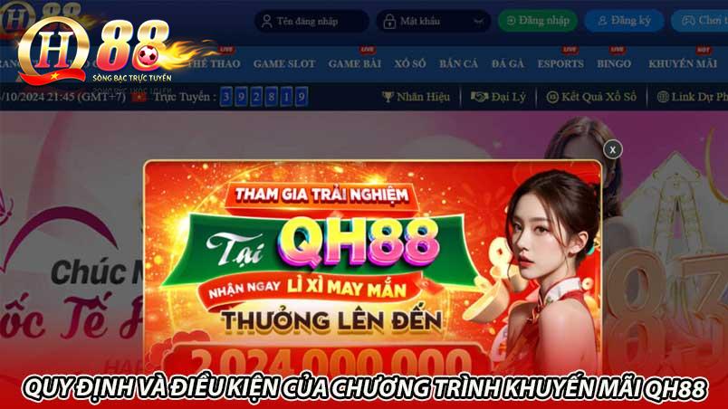 Quy định và điều kiện của chương trình khuyến mãi QH88